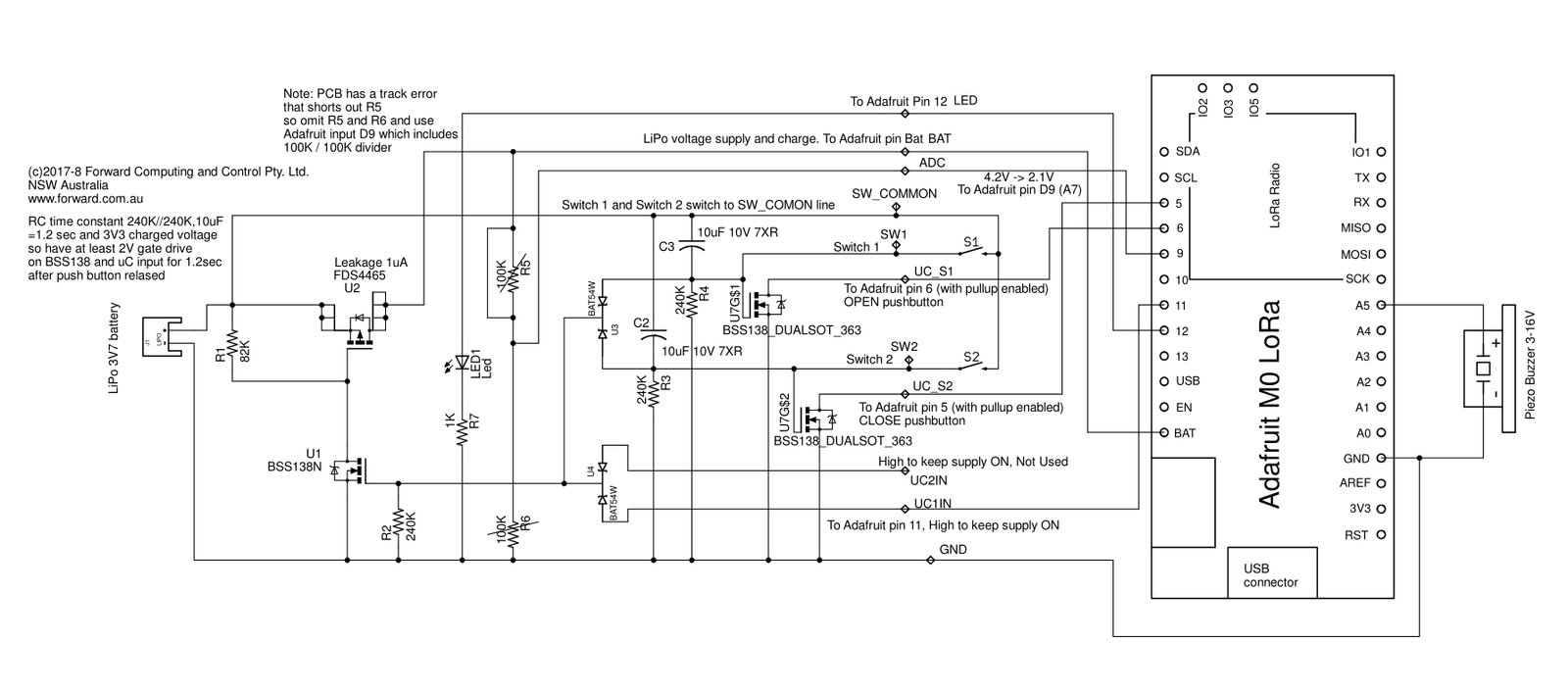 Long Range Radio/LoRa Garage Door Remote